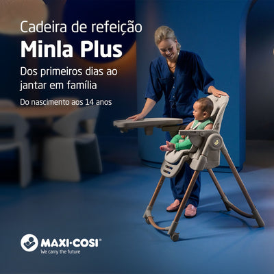 Cadeira de Alimentação Infantil Maxi-Cosi Minla Plus Elegance Beige - Cresce com seu filho
