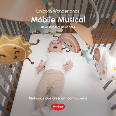Móbile Musical 2 em 1 Tiny Love Unicorn Wonderlands - Música clássica contínua 